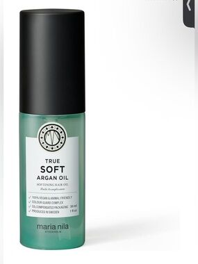 Maria Nila True Soft Argan Oil - Mint Green Bottle